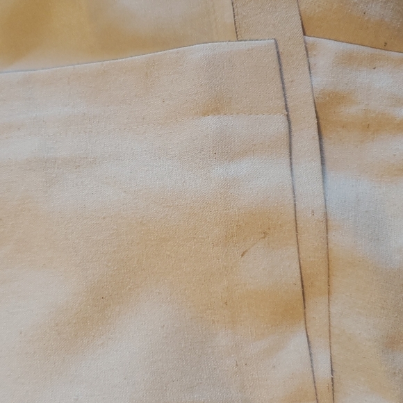 Vintage 90s Georgiou Cream Silk Skirt w/ Pockets - Picture 12 of 12